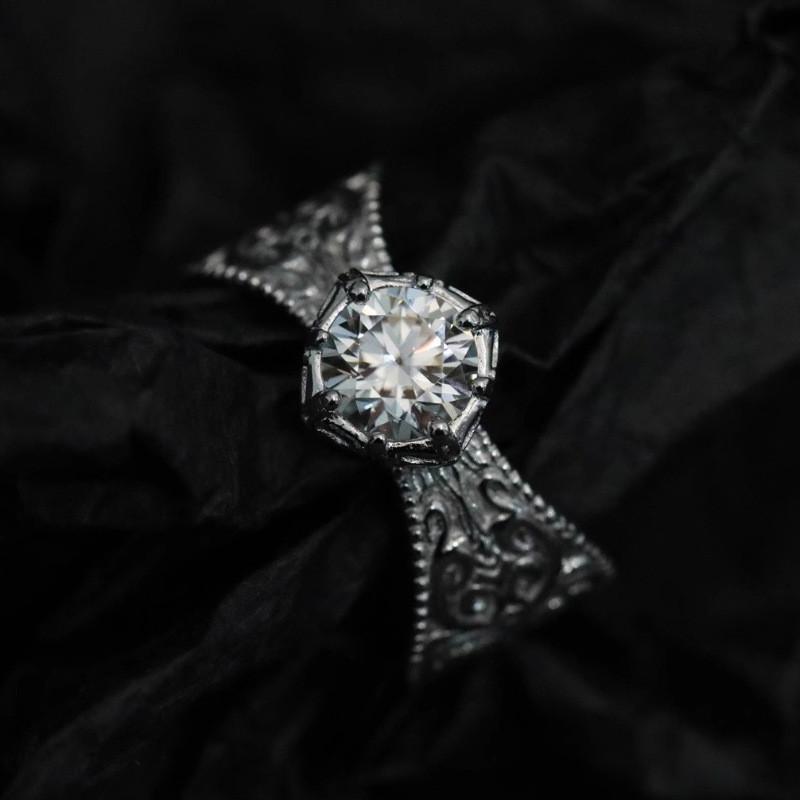 High-End Retro Zirkonia Offener Ring Für Damen Modisches Und Einzigartiges Design