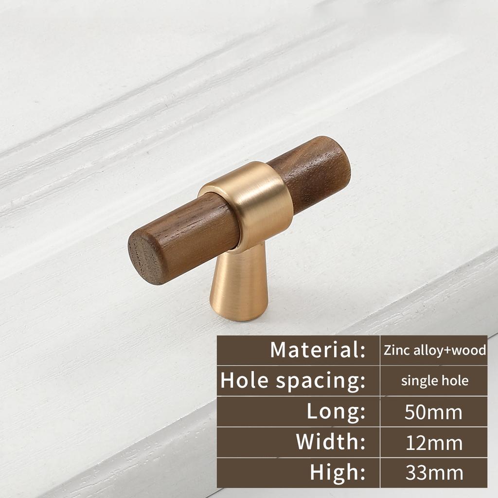 Wardrobe Cupboard Handle Kitchen Door Cabinets Knobs Wood Cabinet Pull Nature Style Wooden Cabinet Handle