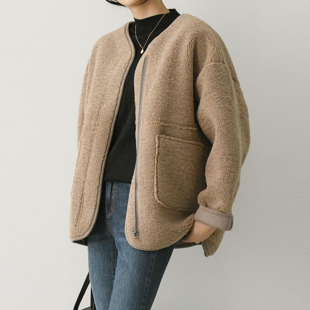 fleece cardigan jacket