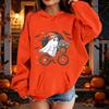 Kids Halloween Printed Hoodie, Loose Fit Casual Pullover for Boys Girls