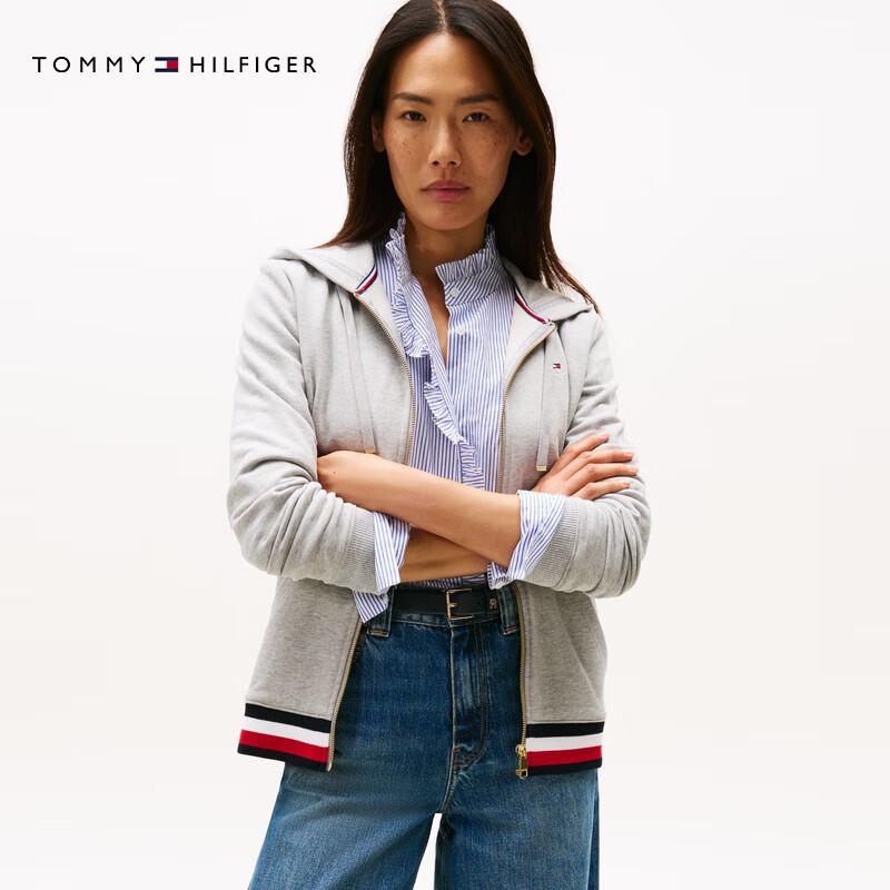 

Жіночий худі на блискавці в смужку та колор-блок Tommy Hilfiger M