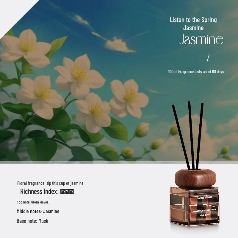 Luxury Long-lasting Rattan Diffuser: Alcohol-free, Fire-free Aromatherapy for Home & Hotel
