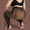 1 Piece Fall/Winter Plus-Size Plus Fleece Skin-Tight Daily Pantyhose Step