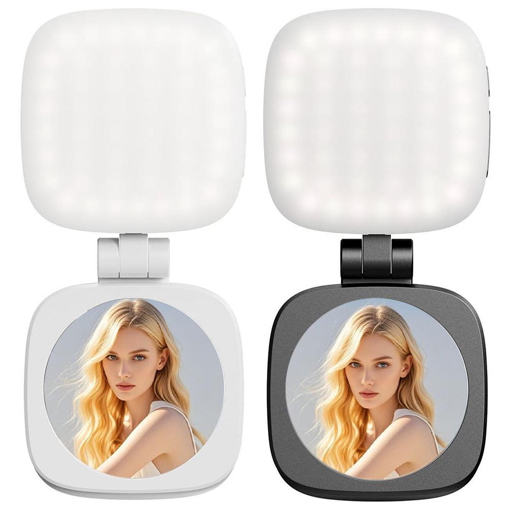 Magnetic Phone Selfie Light Pocket Light with Mirror Folding LED Phone Fill Light Portable Selfie Light for Live Streaming Vlog