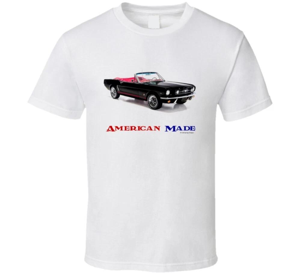 American Made 65 Mustang Convertible Muscle Car Classic Gift T Shirt XL