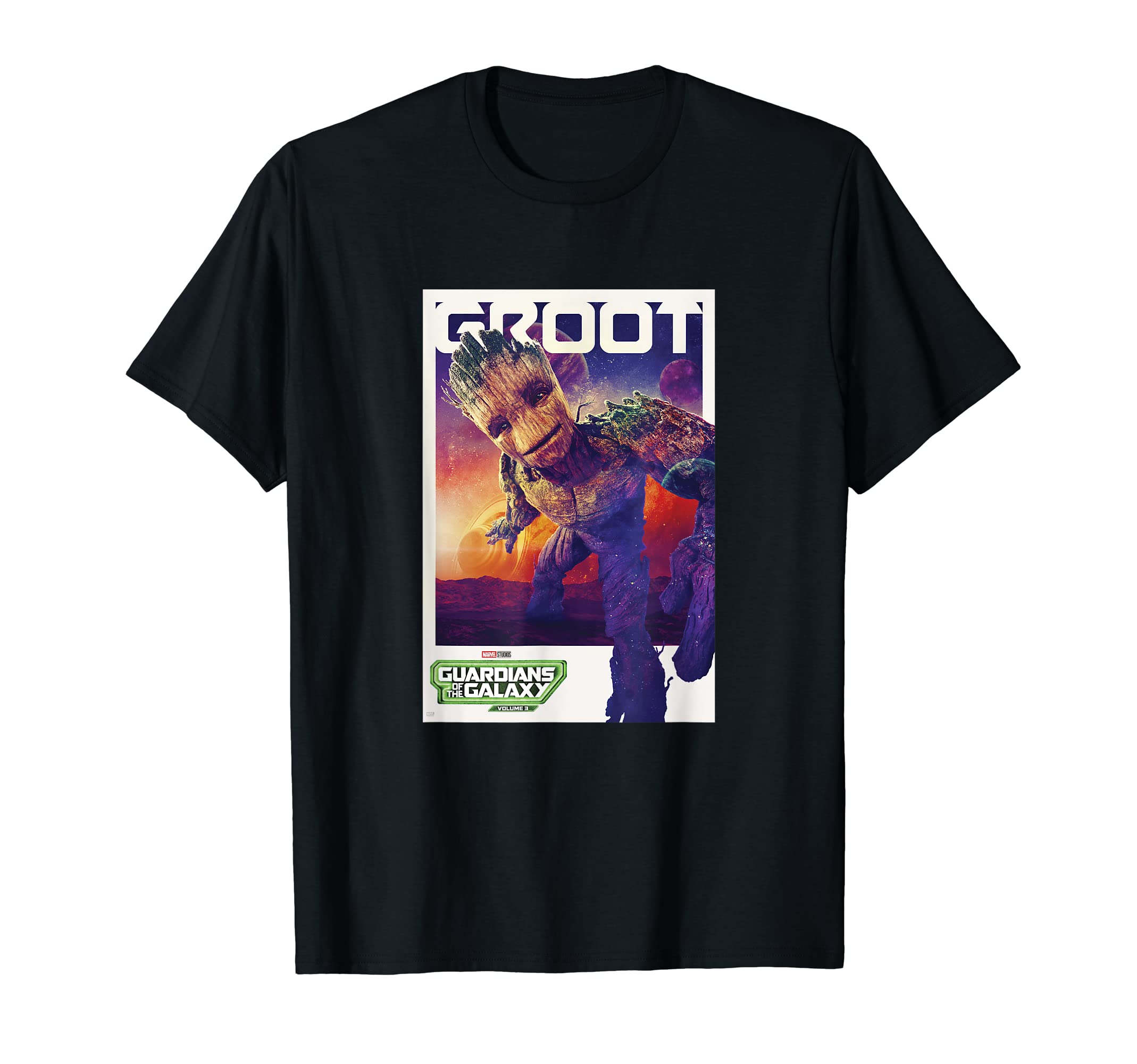 

Marvel Guardians of the Galaxy Vol. 3 Groot Solo Poster T-Shirt