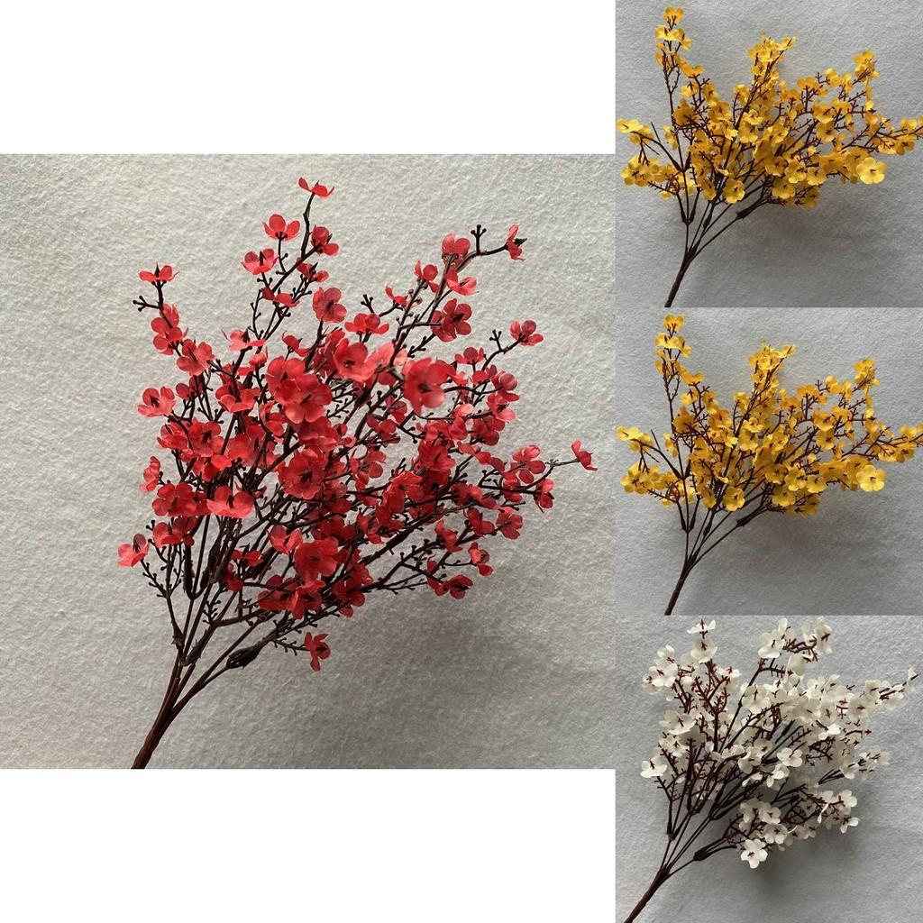 Realistic Babys Breath Silk Flower Stems For Vase Display Centerpiece