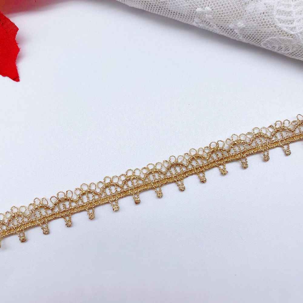 20Yards 1.3cm Wide Embroidered Lace Trim Purl Garment Trim  Children's Clothing Accessories