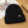 Outdoor Cold proof Casual Knitted Wool Hat In Winter Newly Added Velvet Thickened Warm Hat Versatile Big Head Flange Hat