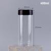 130ml-600ml Seasoning Bottle Spice Jars with Butterfly Lids Labels Plastic Clear Herbs Powders Salt Pepper BBQ Condiment Box