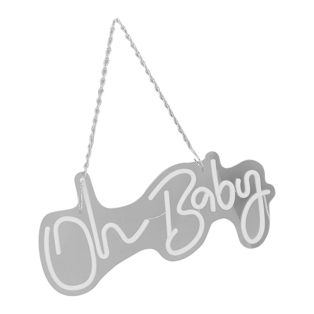 Oh Baby Neonschild Acryl USB-betrieben Wanddeko Neonlicht für Bar Hochzeit Feiertagsparty Geburtstag