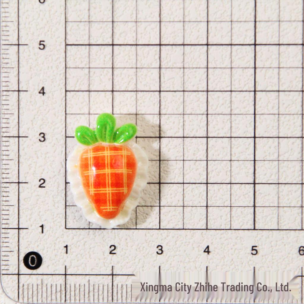 Cute Plaid Lace Fruit DIY Accessory Kit for Shoes, Phone Cases, and Hair Clips