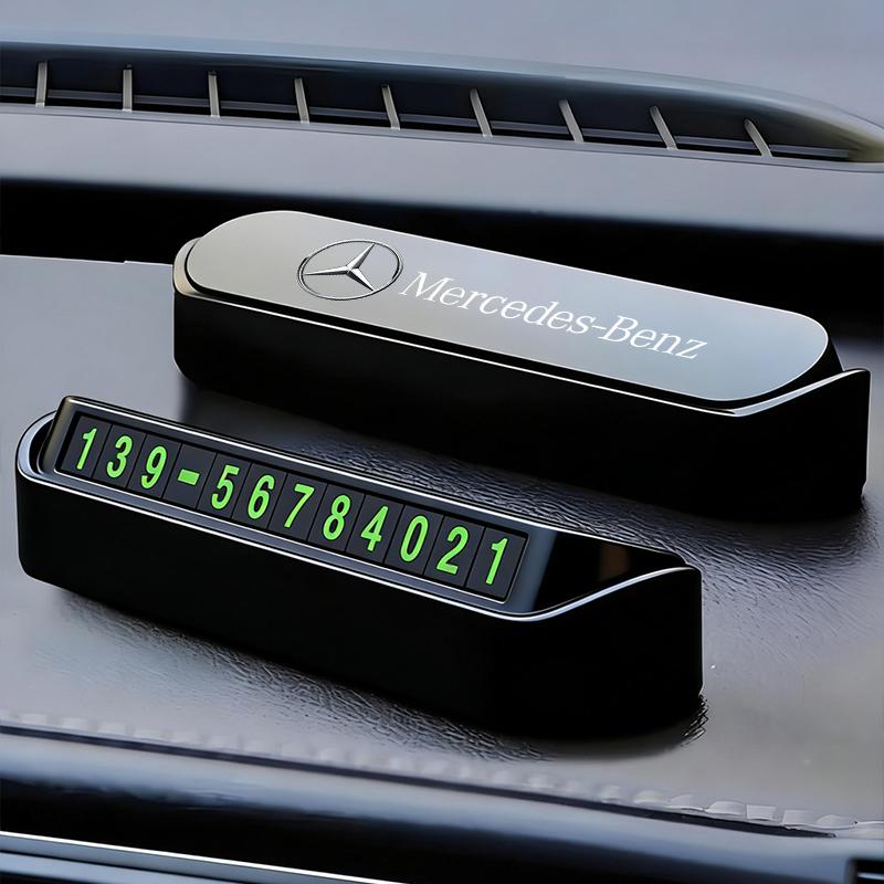 Car Temporary Parking Phone Number Plate Digital Sticker For Mercedes Benz AMG W223 W213 W206 W464 W247 W167 W166 W222 W205 W204 PF1