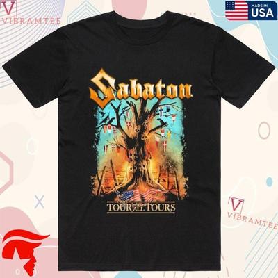 Sabaton The Tour To End All Tours 2024 Shirt, Unisex All Size Unisex T-Shirt