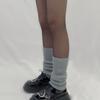 Unisex Knitted Boots Socks Soft Crochet Long Stockings Toeless Leg Warmers for Dance Knee for Protection Foot Cover