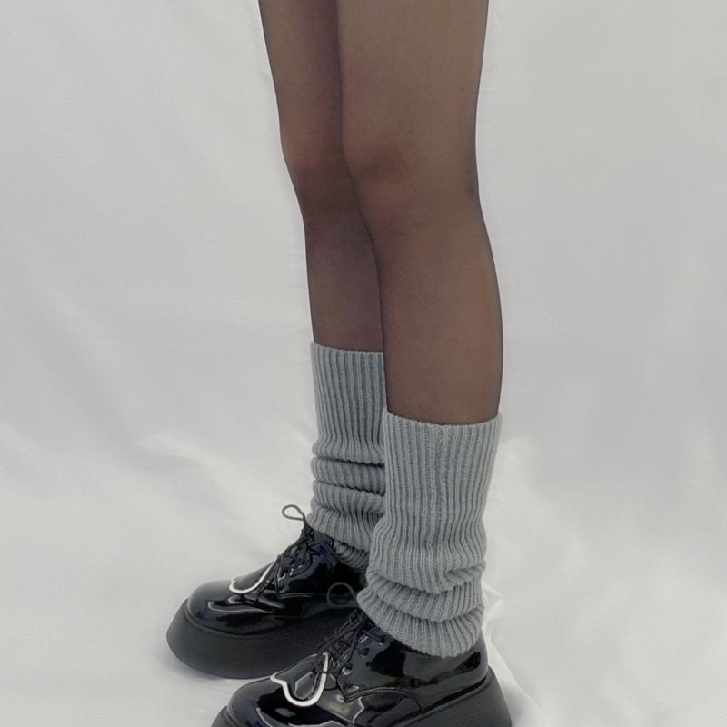 Unisex Knitted Boots Socks Soft Crochet Long Stockings Toeless Leg Warmers for Dance Knee for Protection Foot Cover