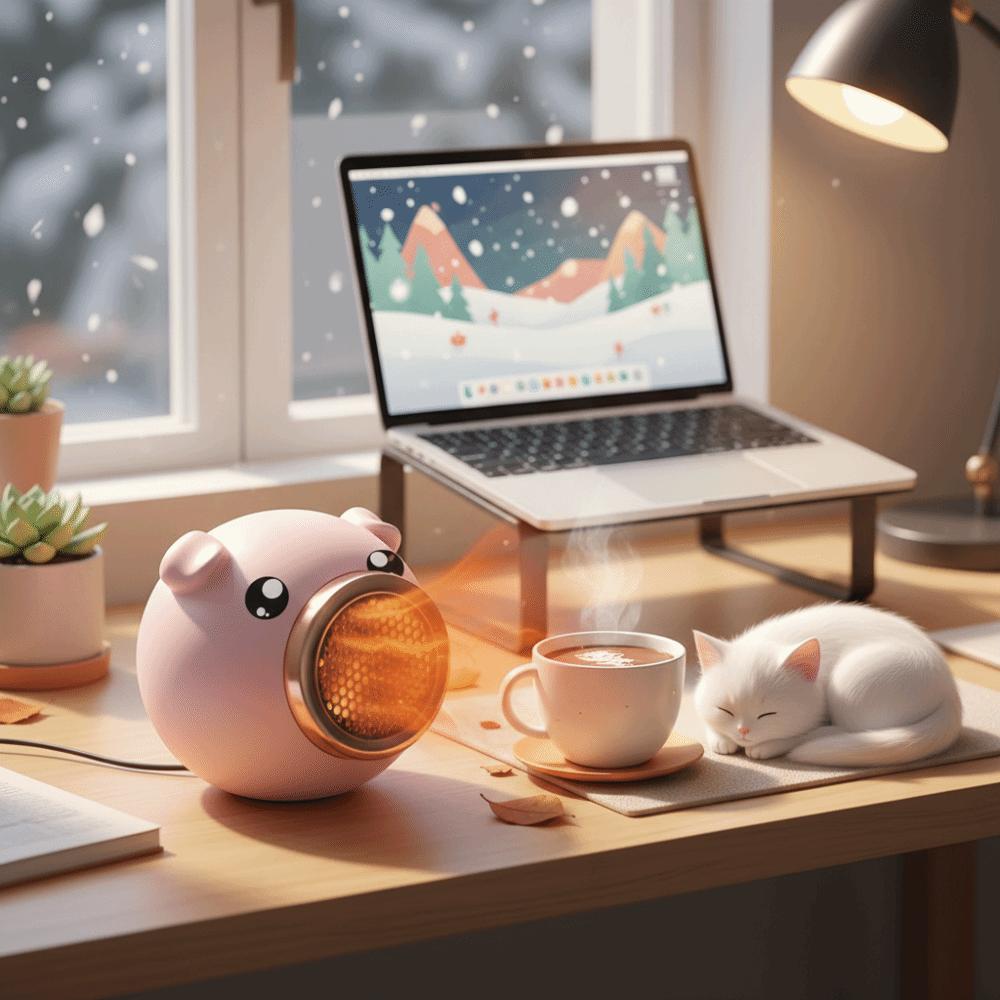 Fast Heating Desktop Heater Quick Heating Personal Heater New Type Space Heater Kitchen Use