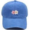 Flower Embroidery 100% Cotton Washed Cherry Blossom Cowboy Hat Summer Hat Luxury Man Hat Golf Designer Golf Women Men'S Dad Hats