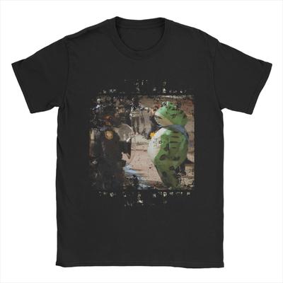 Vintage Portland-Frog Protest  Men T Shirt Rage Against Machine Funny Tees Short Sleeve Crew Neck T-Shirt Cotton Graphic Clothes