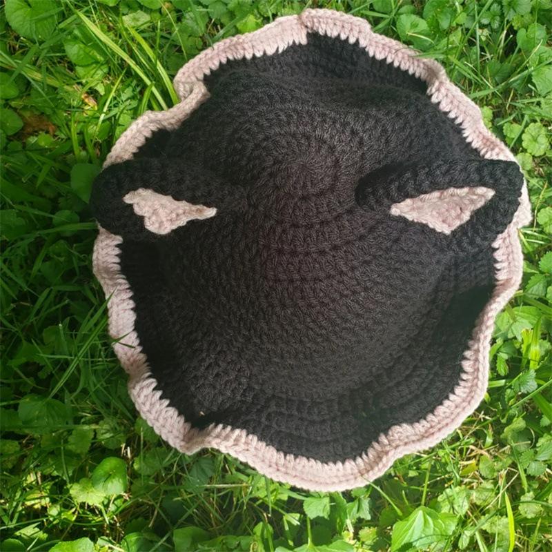 New Hand-woven Children's Bangs Wig Hat Cute Photo Artifact Hat