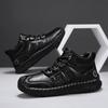 Herren High-Top Lederstiefel Lässige Sneaker Winter Plüschschuhe Schneestiefel 39-45