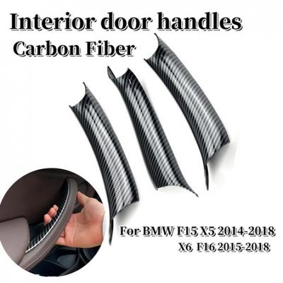 For BMW X5 F15 X6 F16 2014-2018 Inner Handle Interior Door Panel Pull Trim Cover