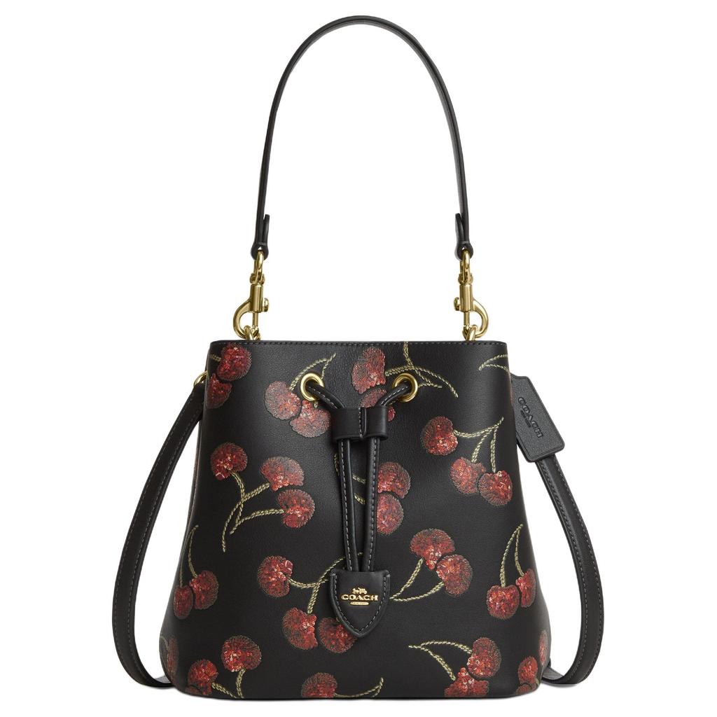 Coach Rowan 21 Cherry Print Bucket Bag Women Handbags Multicolor CCZ17-IMA47