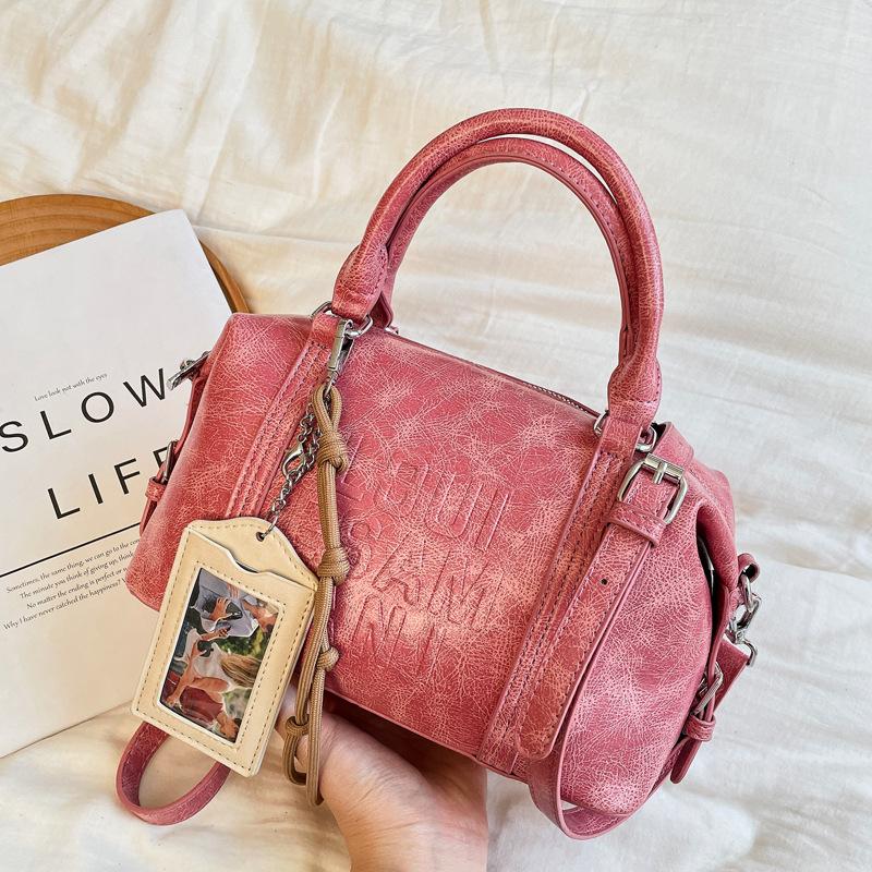 

bags bags 2025 new korean version fashion retro handbag ins net red ladies crossbody shoulder pillow bag чорний