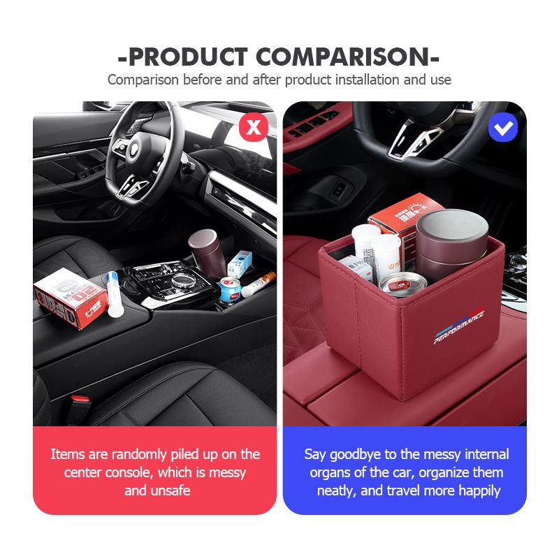 CLT1 Portable Car Trash Bin Garbage Can Foldable Waste Storage Basket For BMW E91 E92 E60 F10 F30 E39 E36 E87 X1 X3 X5 E70 E46 E90