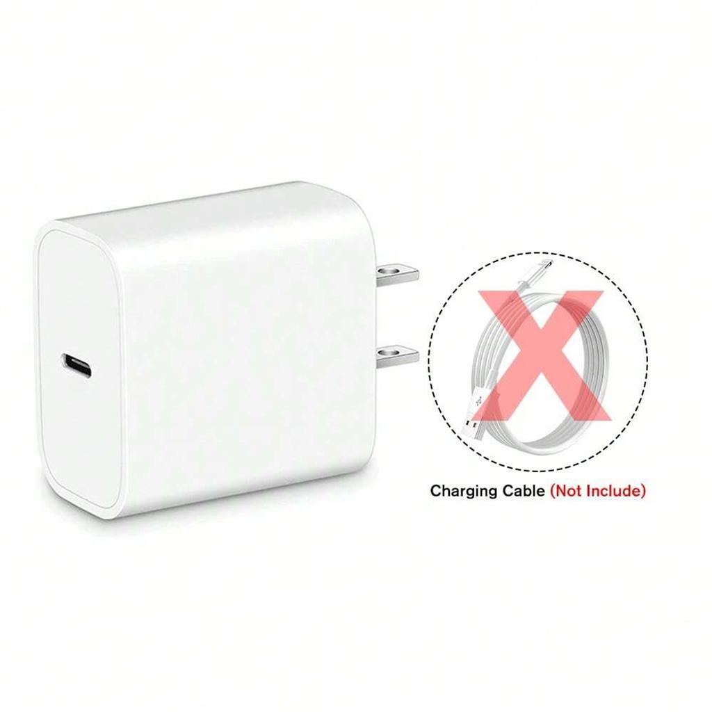 1-2pcs PD 20W USB C Fast Charge US Plug Wall Charger Adapter For iPhone 16 15 14 13 12 Pro Max Plus Xiaomi Samsung Phone Charger