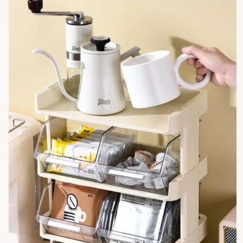 Coffee Storage Rack, Desktop Storage Rack, 2/3/4 Tiers, Transparent Display Rack, Tea Table Storage Rack, Coffee Storage Rack, Coffee Cup Storage Shel