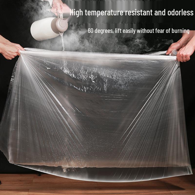 Thick Disposable Plastic Bath Bag for Round Tubs - Foldable Liner