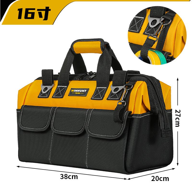 Heavy Duty Tool Bag, 11-Pocket Portable Empty Tool Box Organizer Storage, Toolbox Organization With Adjustable Shoulder Strap