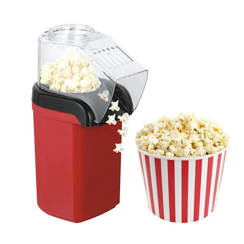 Electric Popcorn Machine Portable and Fully Automatic for Home Use 220V Rapid Production 1200W Kitchen Mini Popcorn Cooker