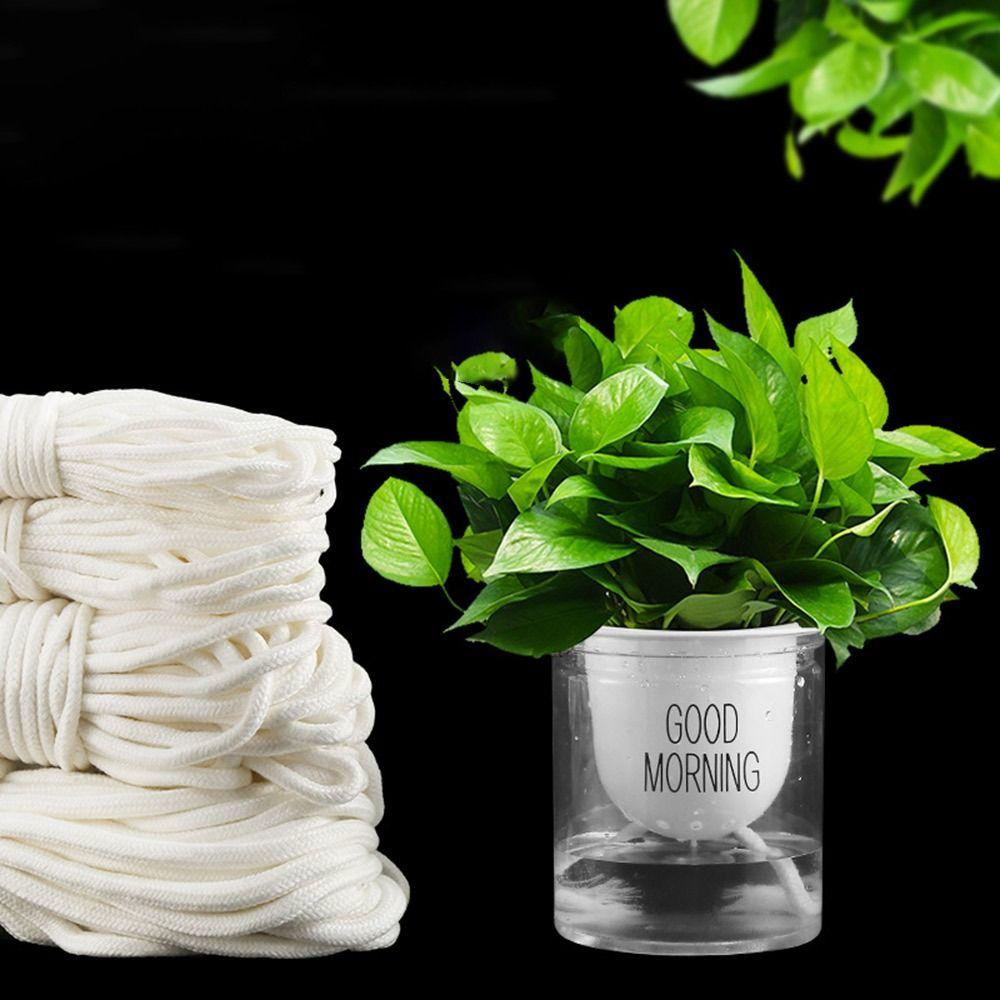 Drip Irrigation Hydroponic Self Wick 4/5/6/8mm Watering Wick Cord Absorbent Cotton Rope  for Plants