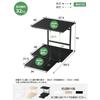 TKUIN Refrigerator Over-Rack/Microwave Rack, 47.5cm Wide x 43.5-69.5cm Deep x 45cm High, 2-Tier with Sliding Tray, Toaster Oven Storage, Over-Refriger