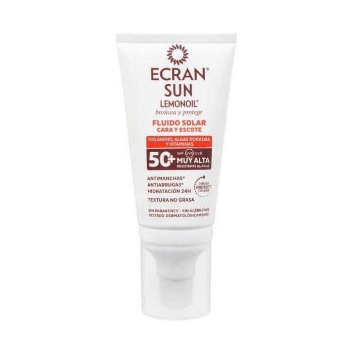 Fluide solaire - ECRAN - SUN LEMONOIL - SPF50 - 50ml - Non comédogène