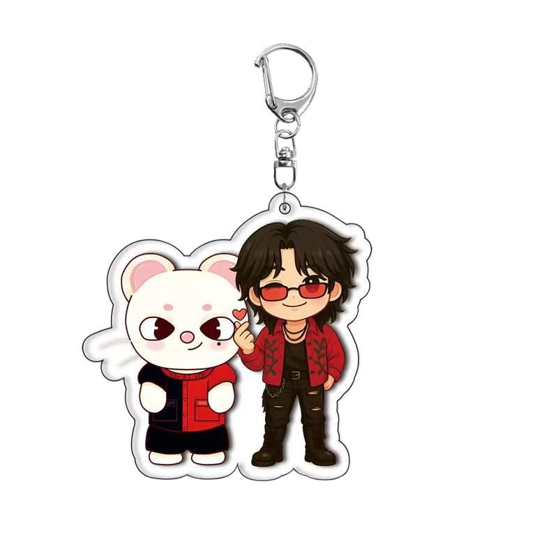 Stray Kids Acrylic Keychain Anime Merchandise Exquisite Pendant
