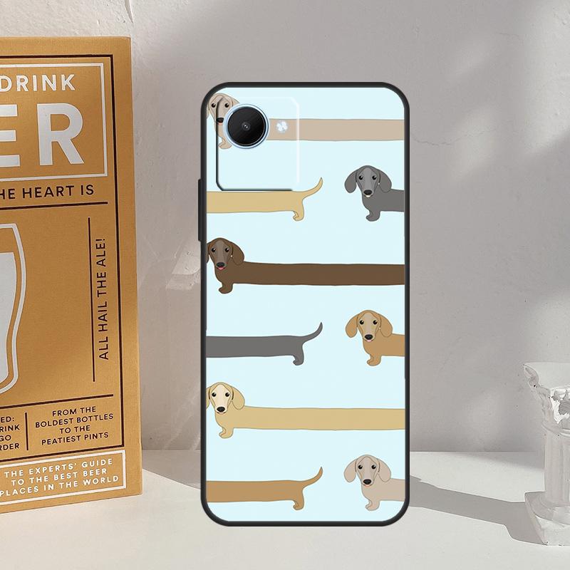 Sausage Dog Love For Realme 10 11 12 13 14 Pro Plus GT 6 5 6T GT7 Pro C61 C55 C53 C51 C21Y C25S C67 C75 Case