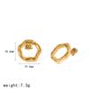 Geometric Pearl Drop Earrings With Gold Finish For Women Fashion Jewelry