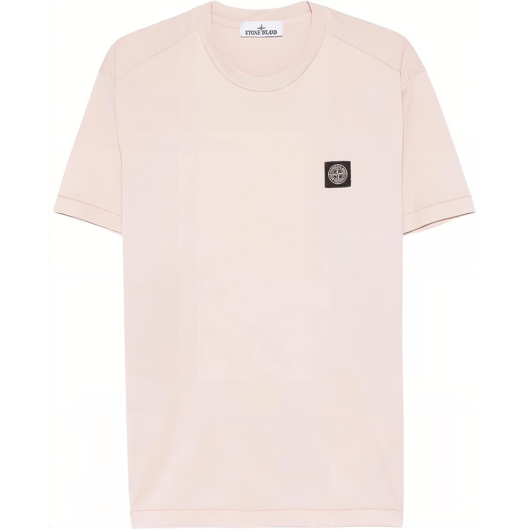 

STONE ISLAND SS25 Футболка мужская удобная простая с круглым вырезом и коротким рукавом с вышивкой логотипа K1S1521000-39S0013-V0082 XL