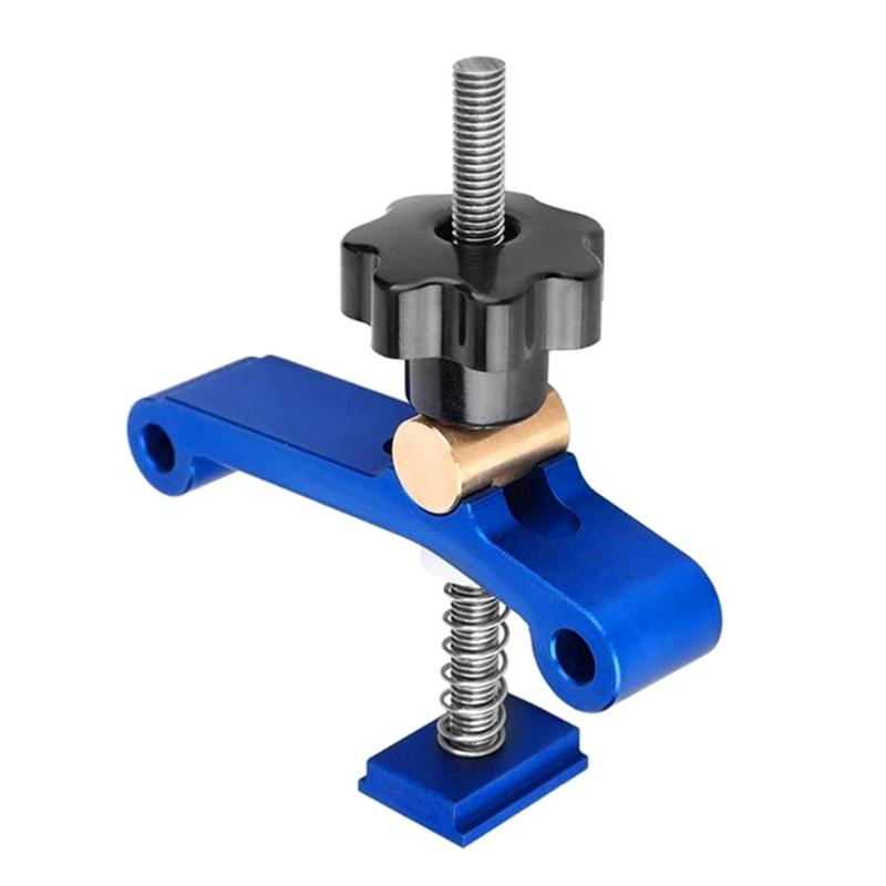 Upgraded T-Track Hold Down Clamp Woodworking Universal Fixed Clamp Jig T-Slots Clamping Blocks Platen Woodworking Tools
