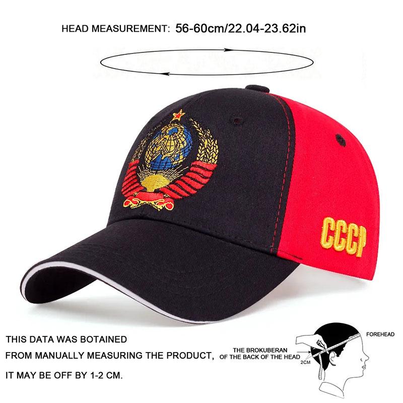 Russia Badge Side CCCP Embroidery Baseball Cap Unisex Cotton Adjustable Fashion Hat Men Tactical Hats Golf Caps Gorras