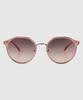 Tuditeo Lun Round Combination Nylon Lens Uv Protection Sunglasses C4 Light Pink