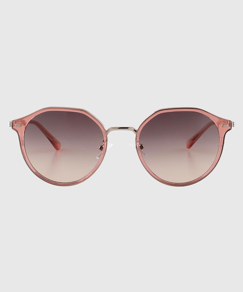 Tuditeo Lun Round Combination Nylon Lens Uv Protection Sunglasses C4 Light Pink