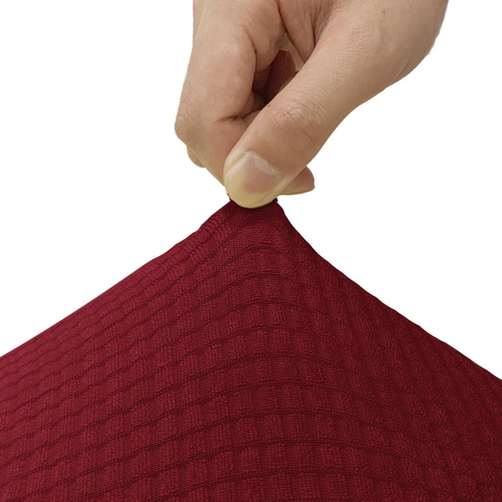 Solid Pattern Waterproof Seat Covers Elastic Flexible Armless Modern Decor Soft for