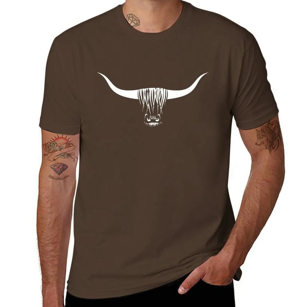 Highland Cow T-Shirt hippie clothes boys animal print men t shirts
