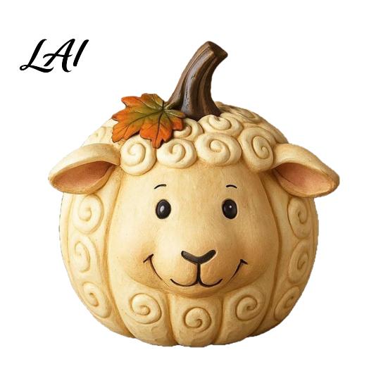 Unique Holiday Gifts for Friends Artificial Pumpkin Decor Cute Animals Decorative Pumpkins Thanksgiving Resin Pumpkins Desktop Statues Fall