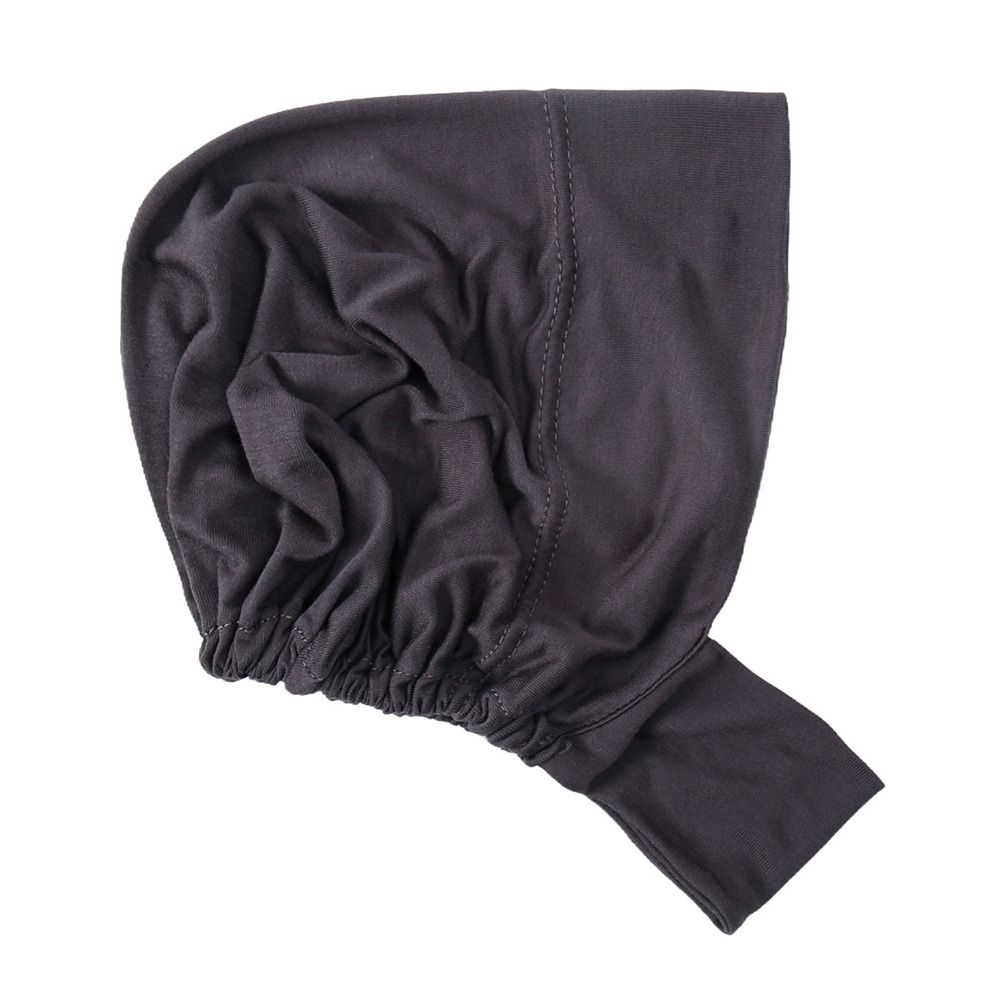New Elastic Instant Hijab Tube Ready To Wear Jersey Cotton Inner Hijab Plain Ear Hole Undercap Tudung for Women