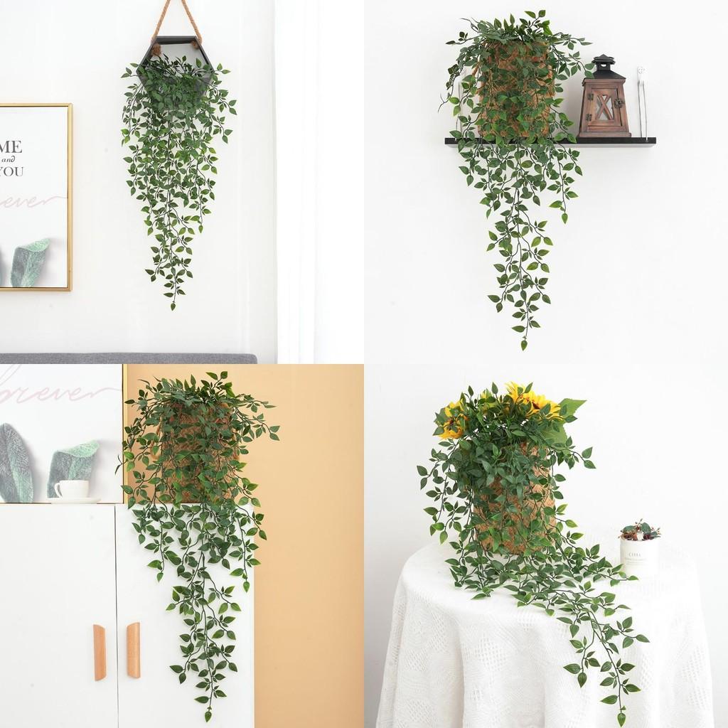 Epipremnum Faux Aureum Plant Wall Hanging Durable Material Interior Decor